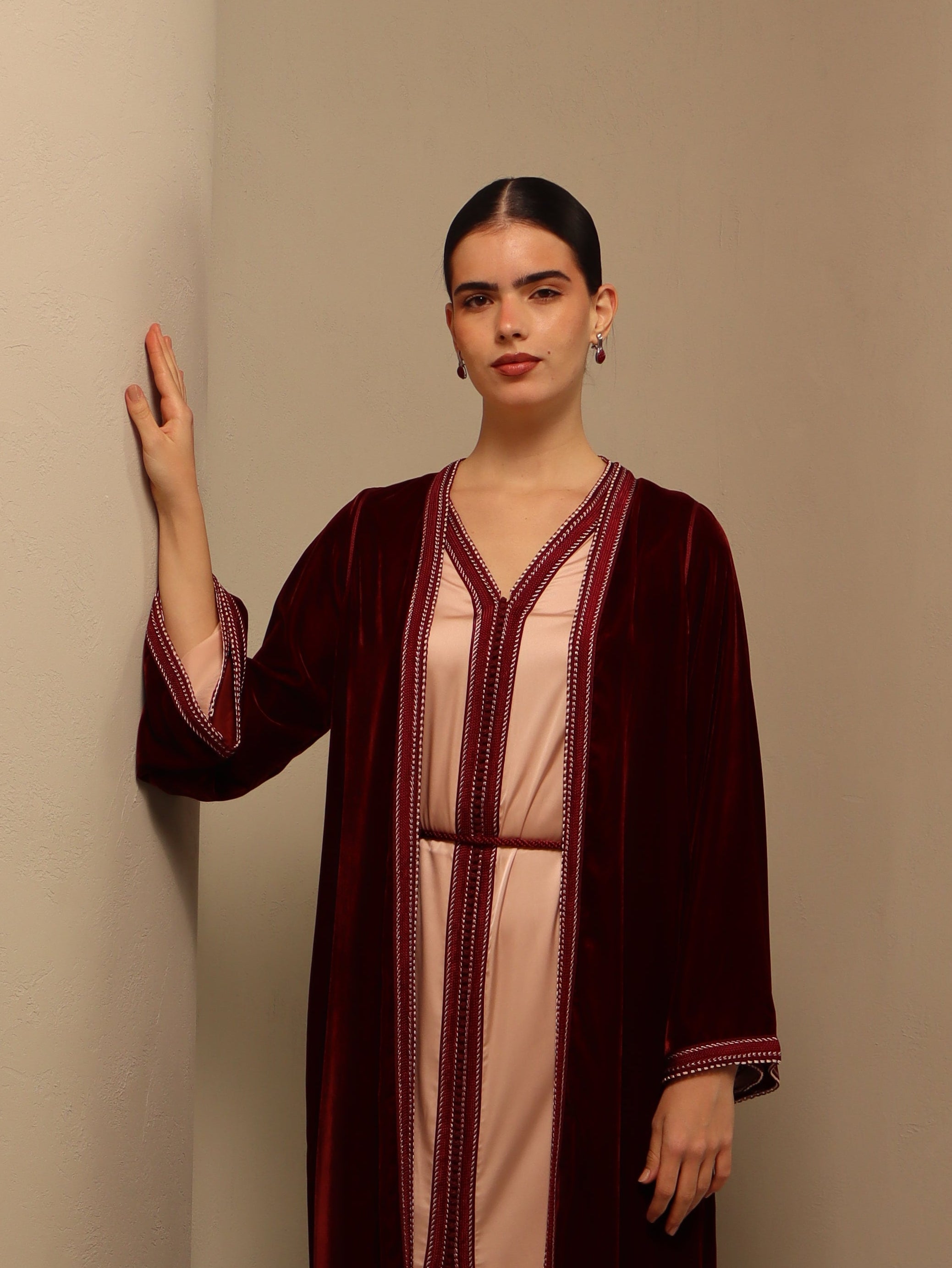 Ghazal in Pink/Crimson red Fay the label