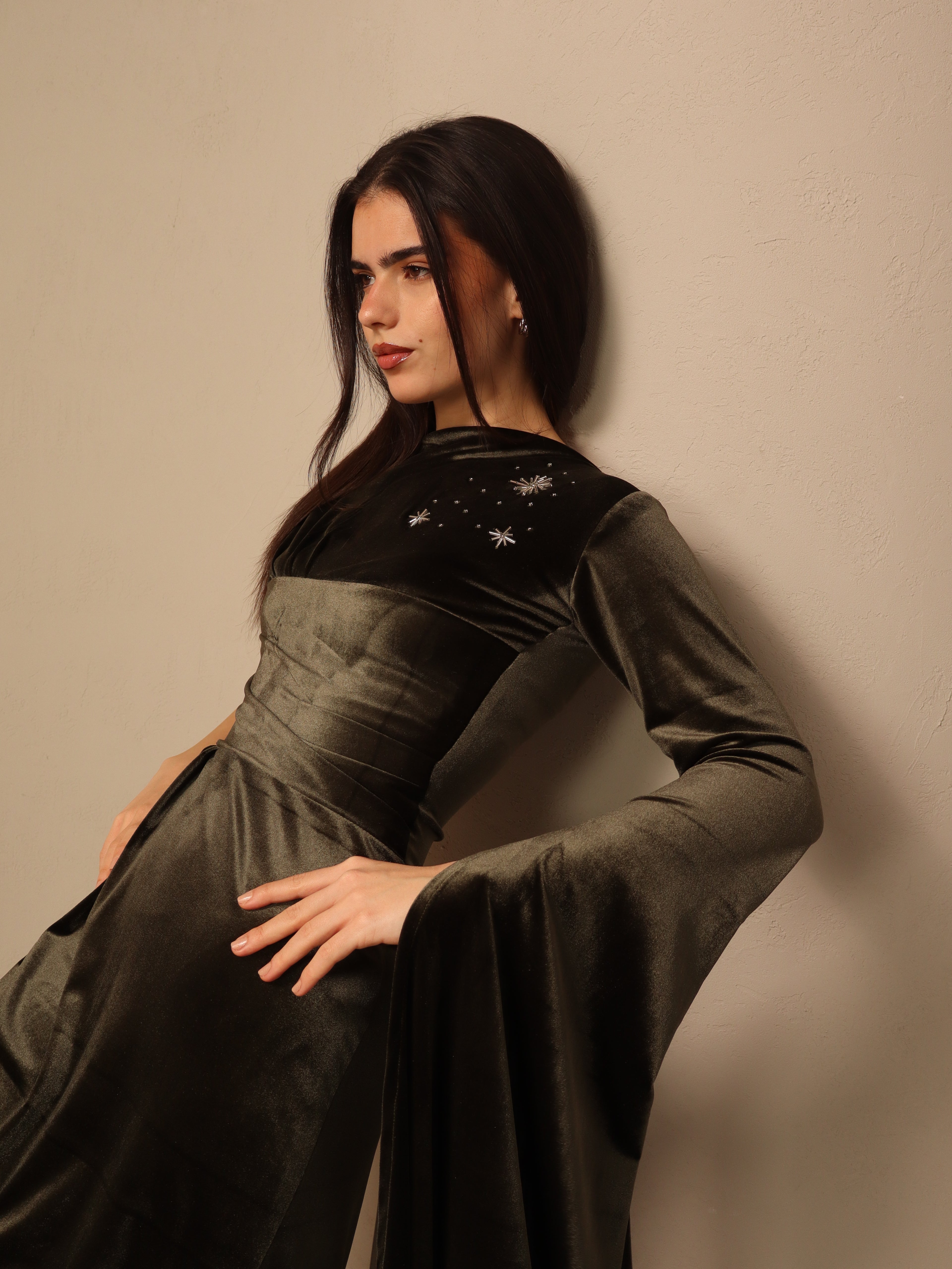 Noor in Olive Green Fay the label