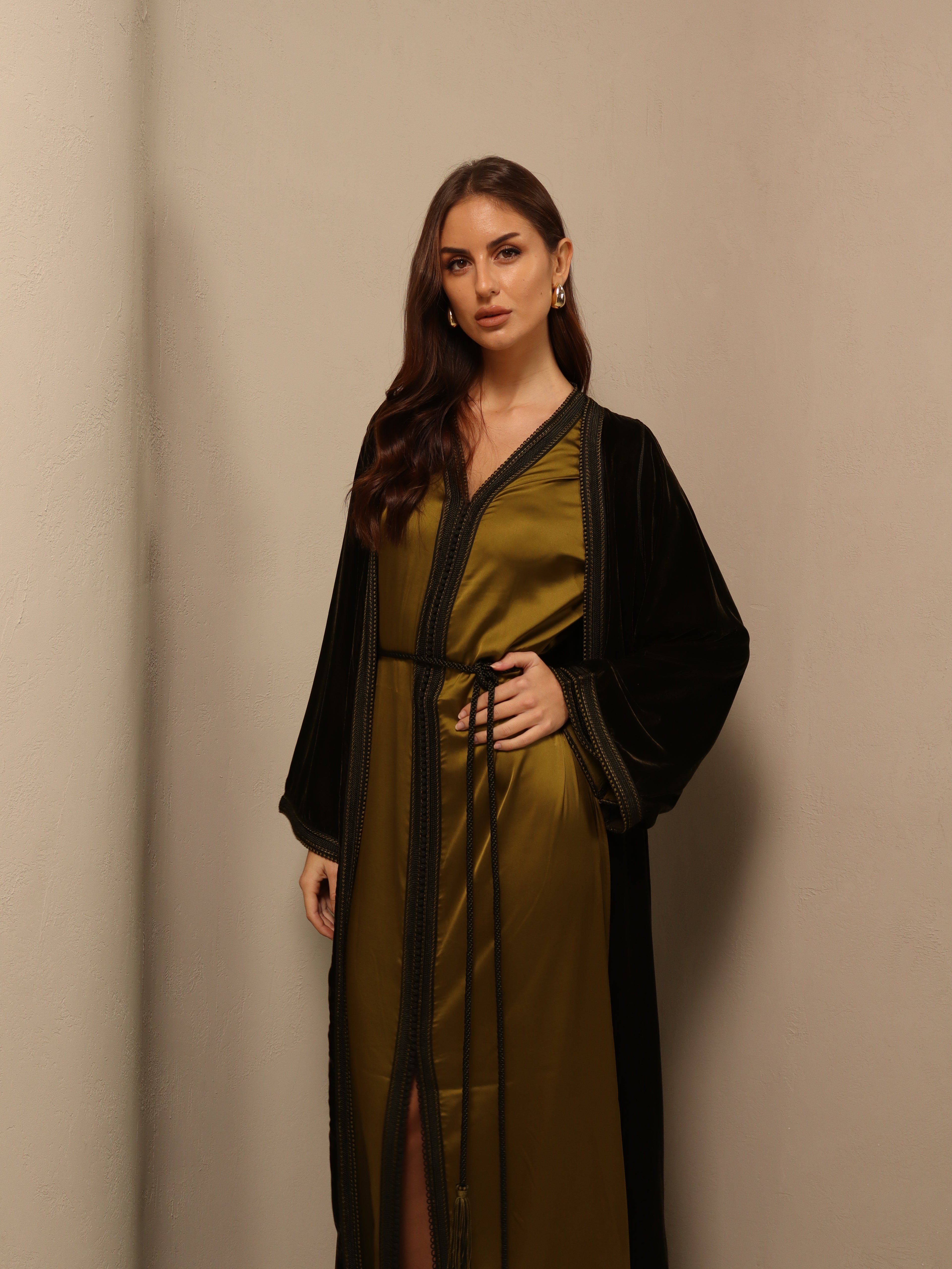 Ghazal in Olive Green Fay the label