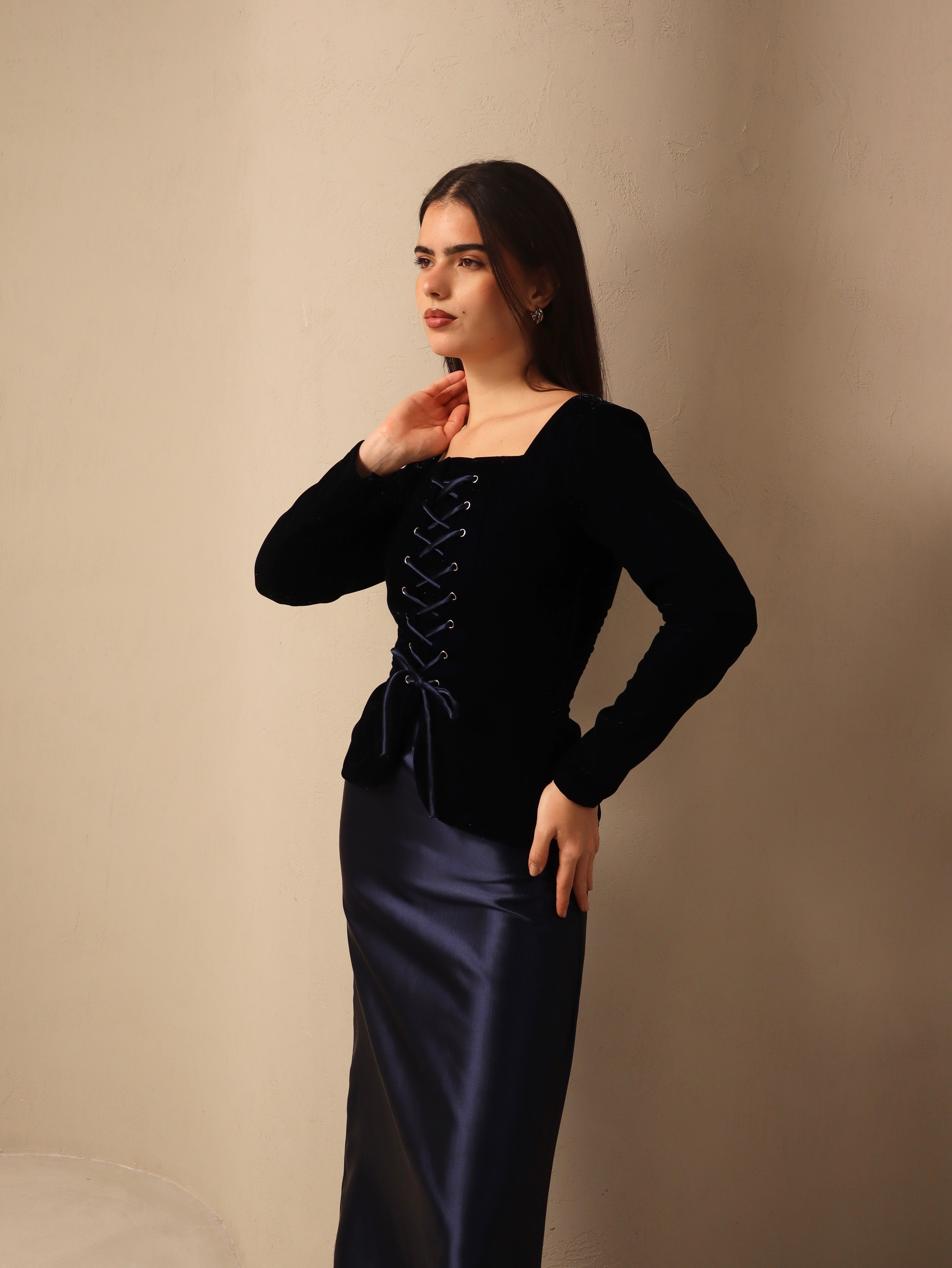 Ghala in Deep Blue Fay the label
