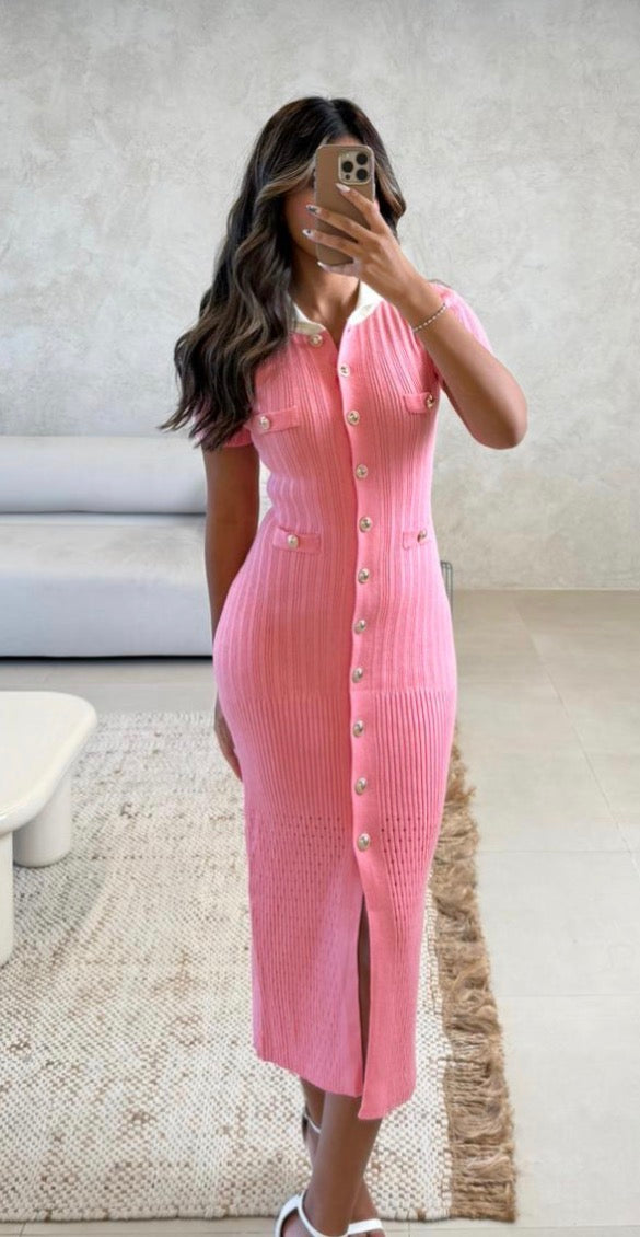 021-Aria dress pink Fay the label