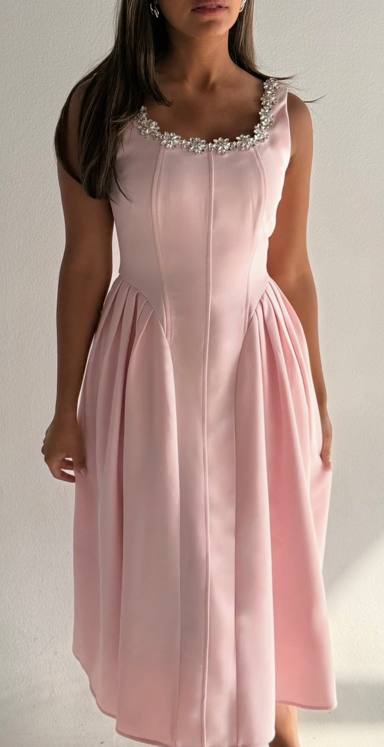 027-Aurora dress pink Fay the label
