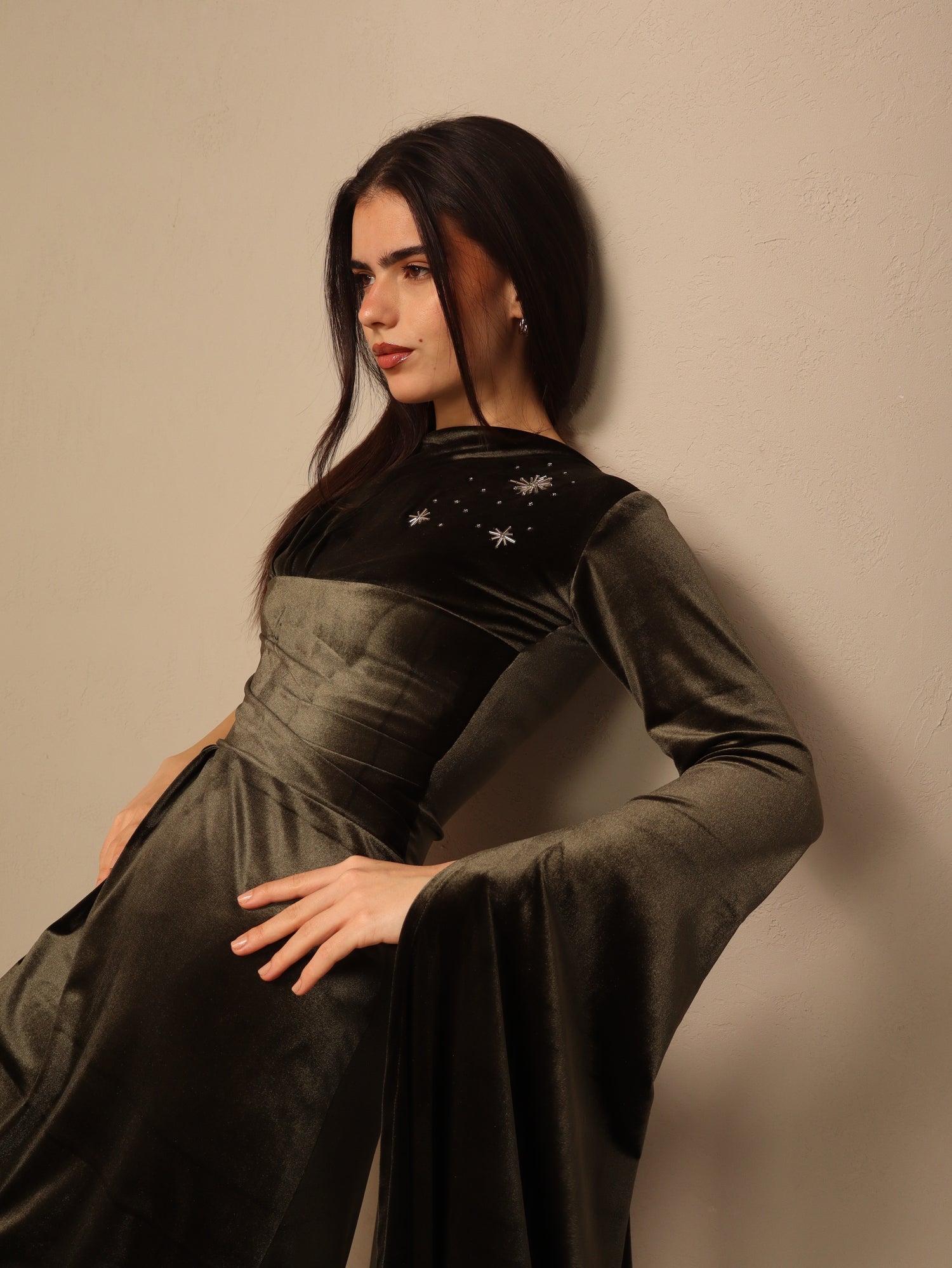 Noor in Olive Green Fay the label