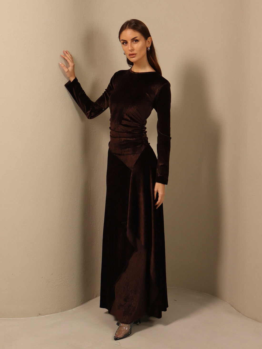 Maha in Brown Fay the label