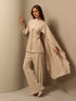 Shaikha in off-white Fay the label