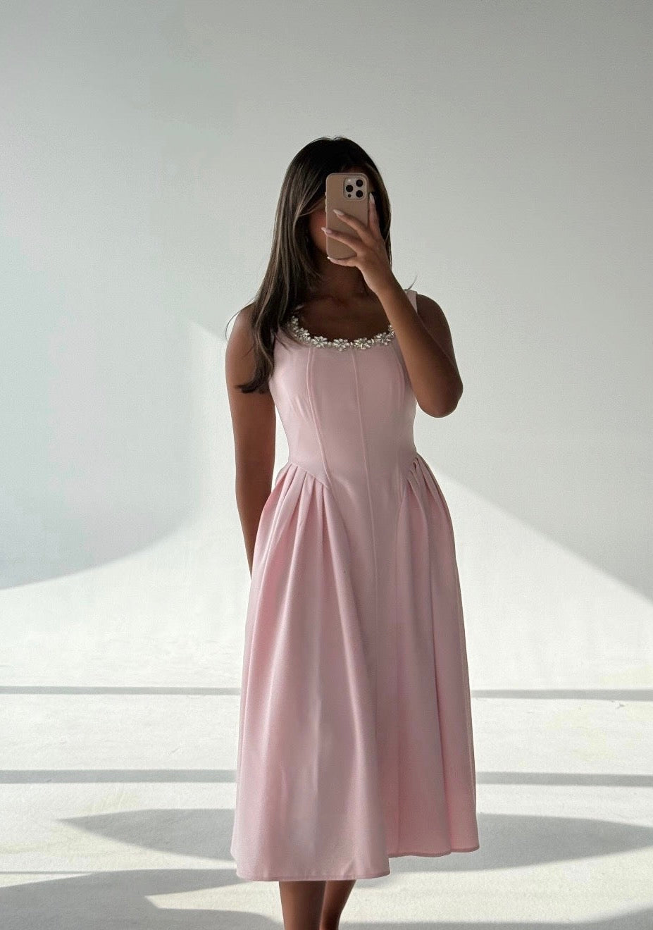 027-Aurora dress pink Fay the label