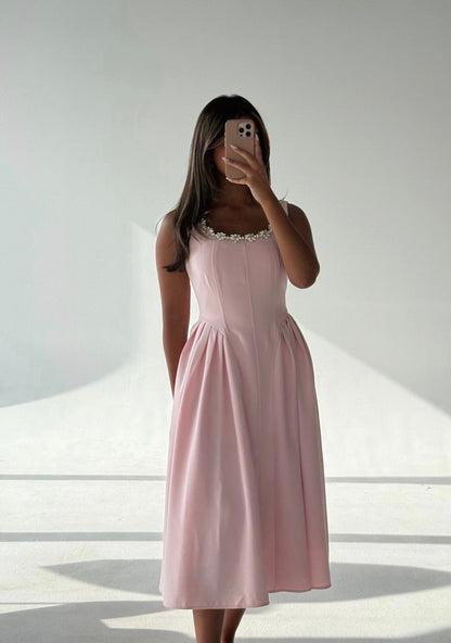 027-Aurora dress pink Fay the label