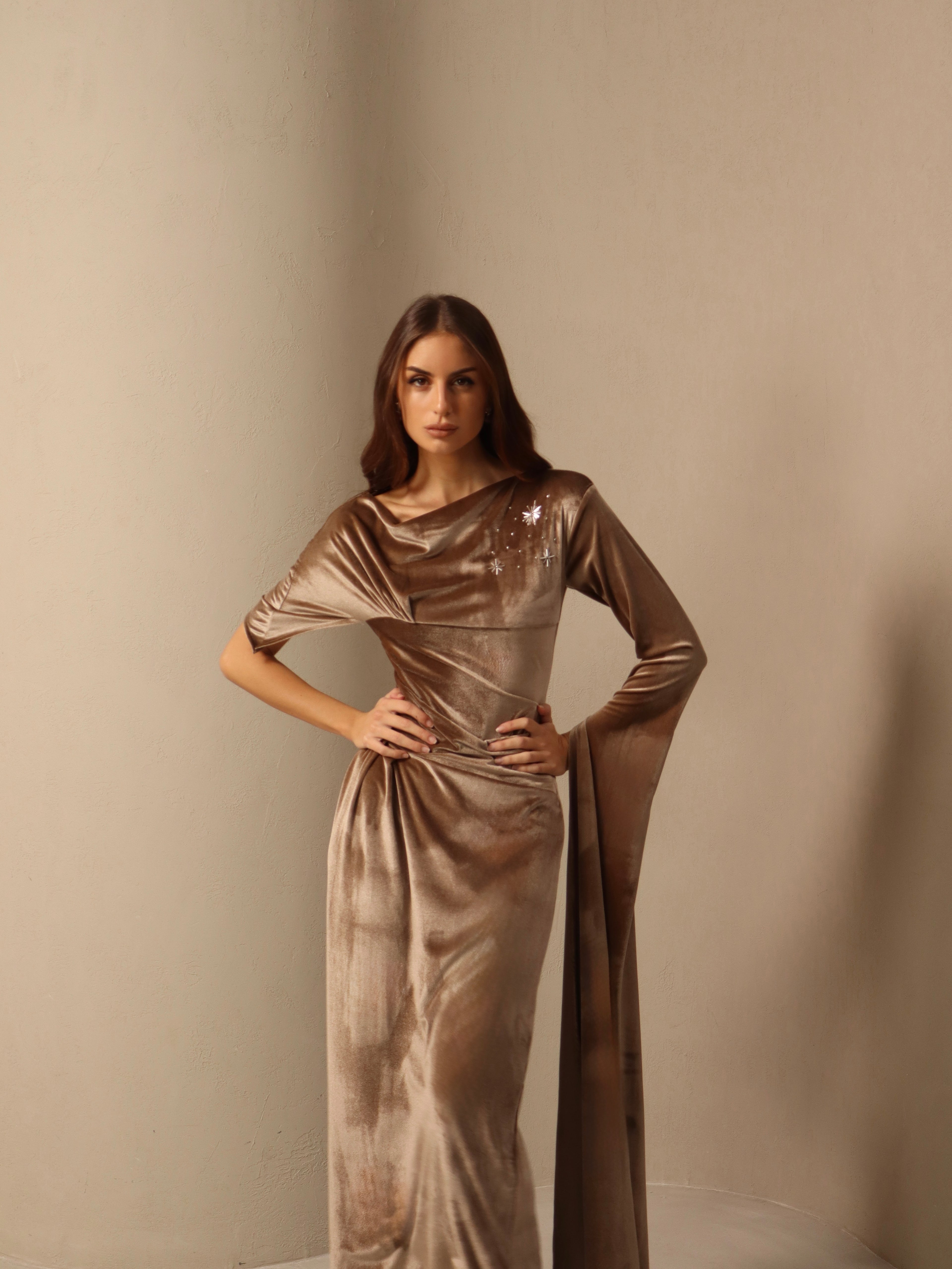 Noor in Golden beige Fay the label