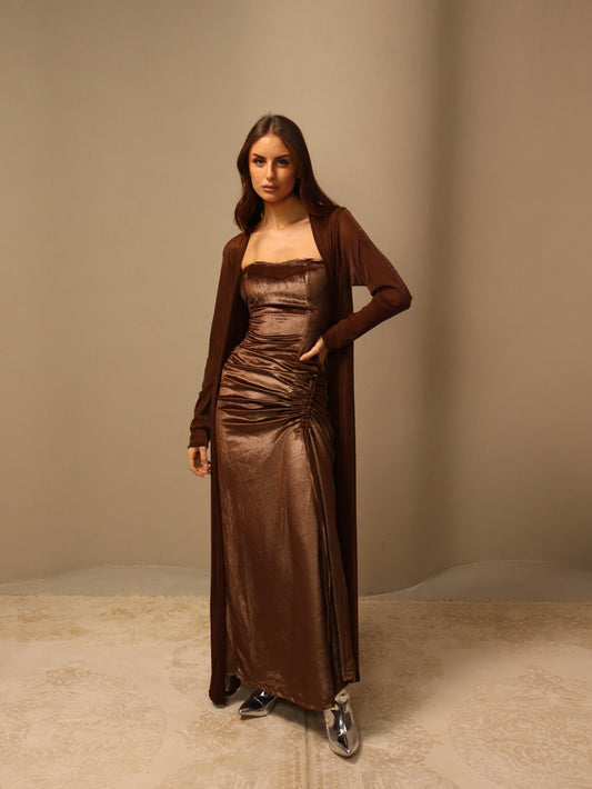Ghina in Brown Fay the label