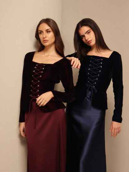Ghala in Deep Blue Fay the label