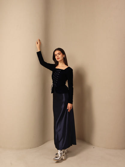Ghala in Deep Blue Fay the label