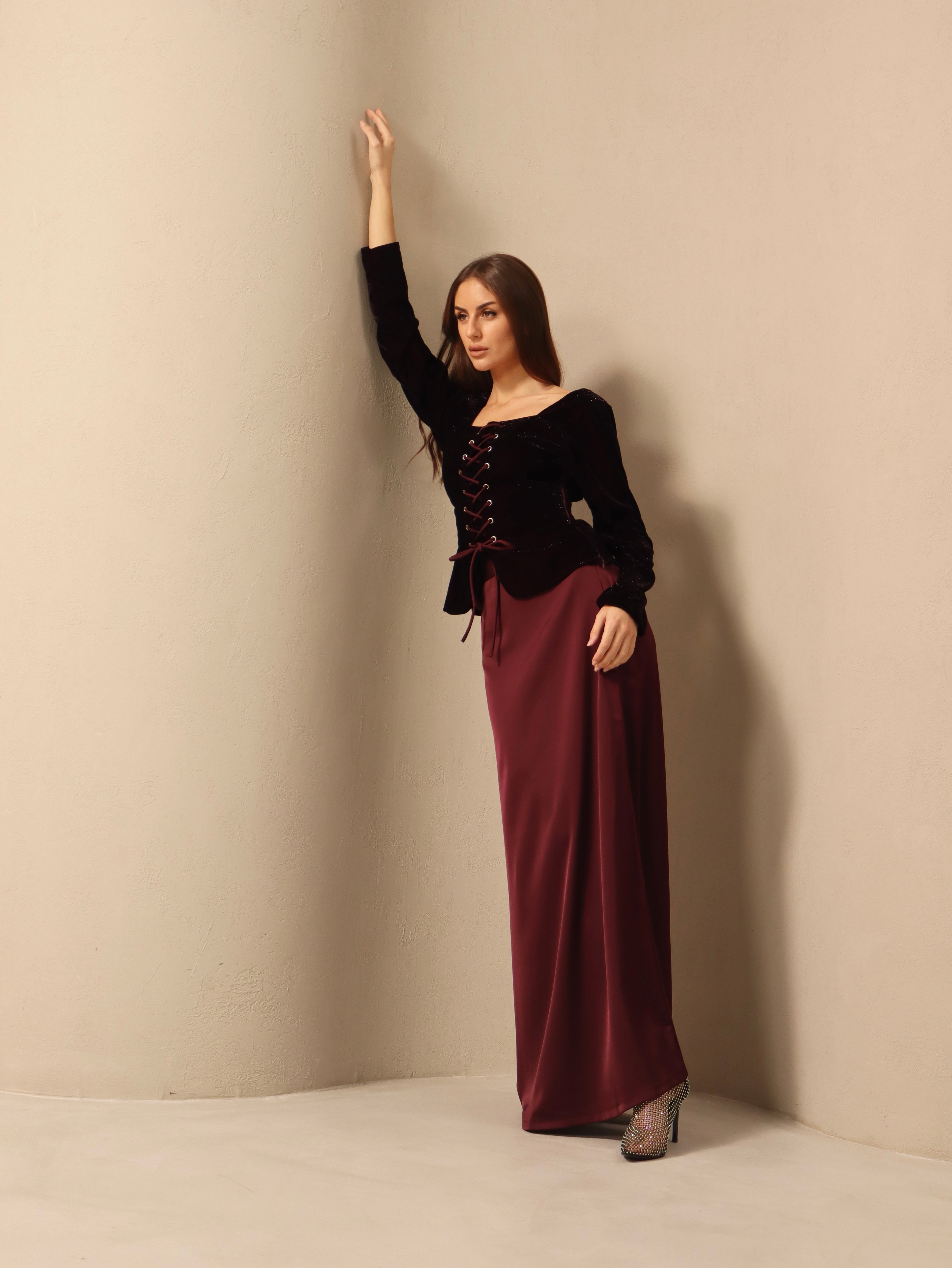 Ghala in Maroon Fay the label