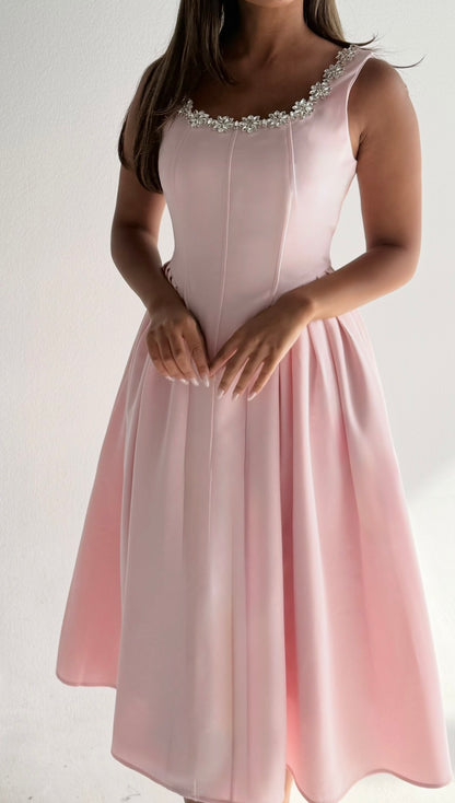 027-Aurora dress pink Fay the label