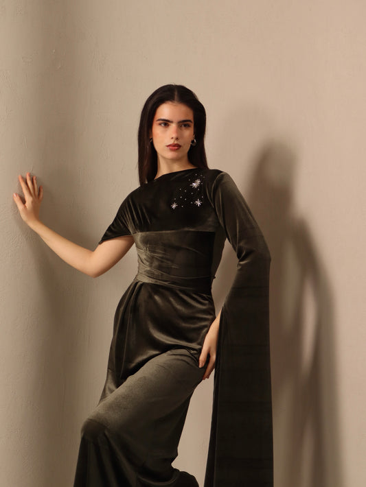 Noor in Olive Green Fay the label