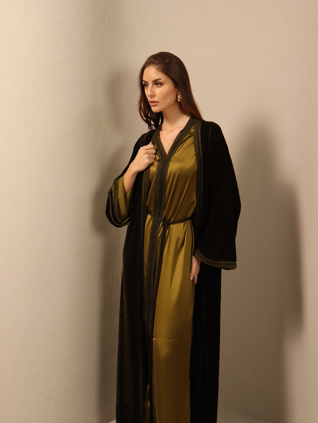 Ghazal in Olive Green Fay the label