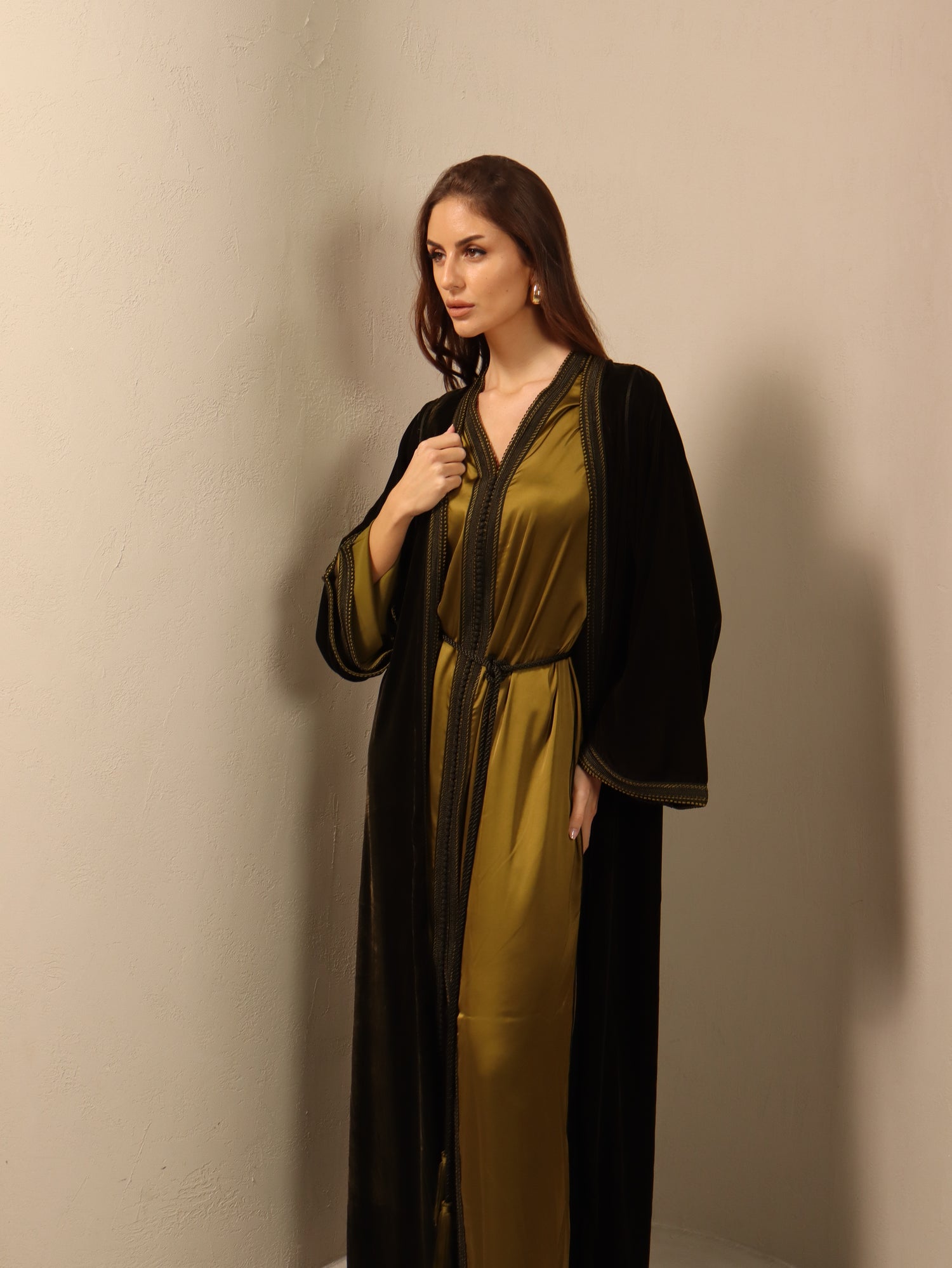 Ghazal in Olive Green Fay the label