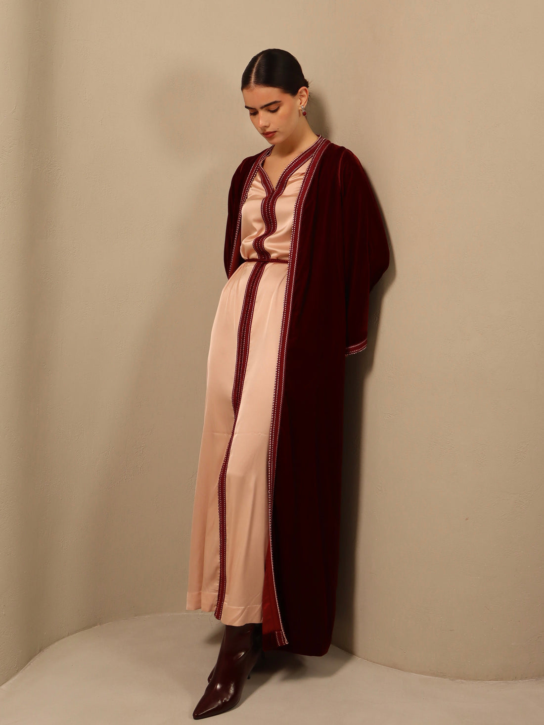 Ghazal in Pink/Crimson red Fay the label