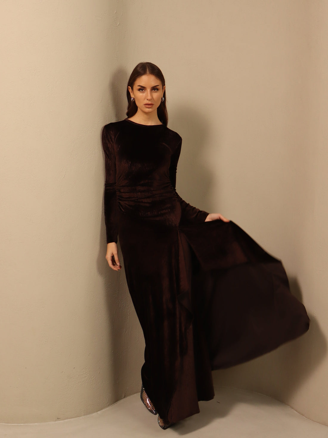 Maha in Brown Fay the label