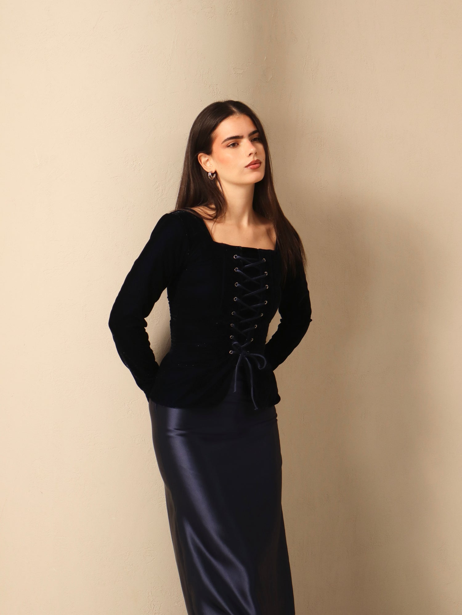 Ghala in Deep Blue Fay the label