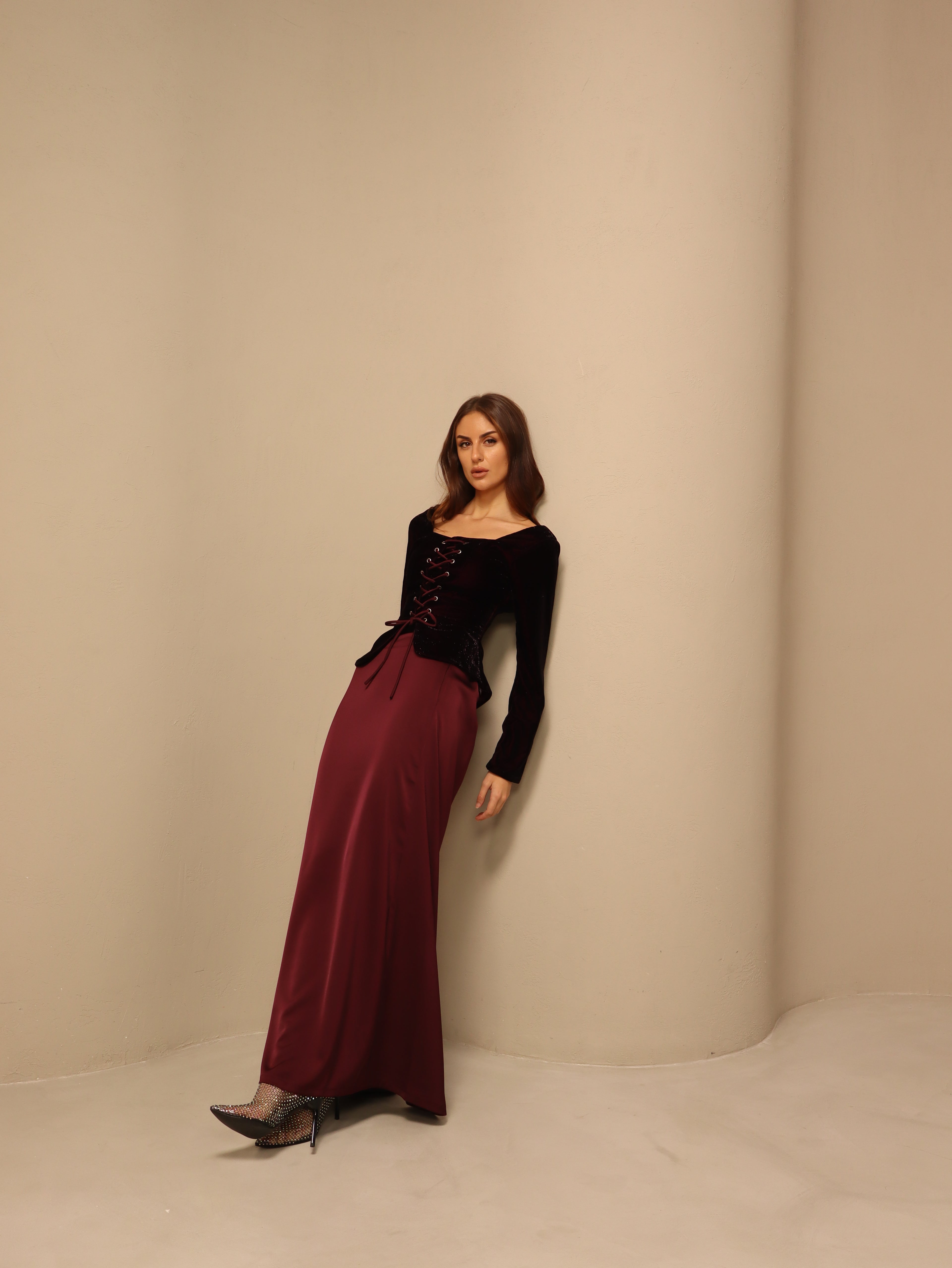 Ghala in Maroon Fay the label