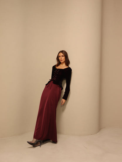Ghala in Maroon Fay the label