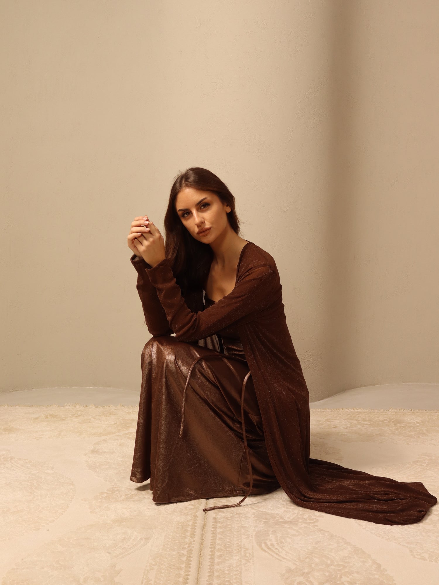 Ghina in Brown Fay the label