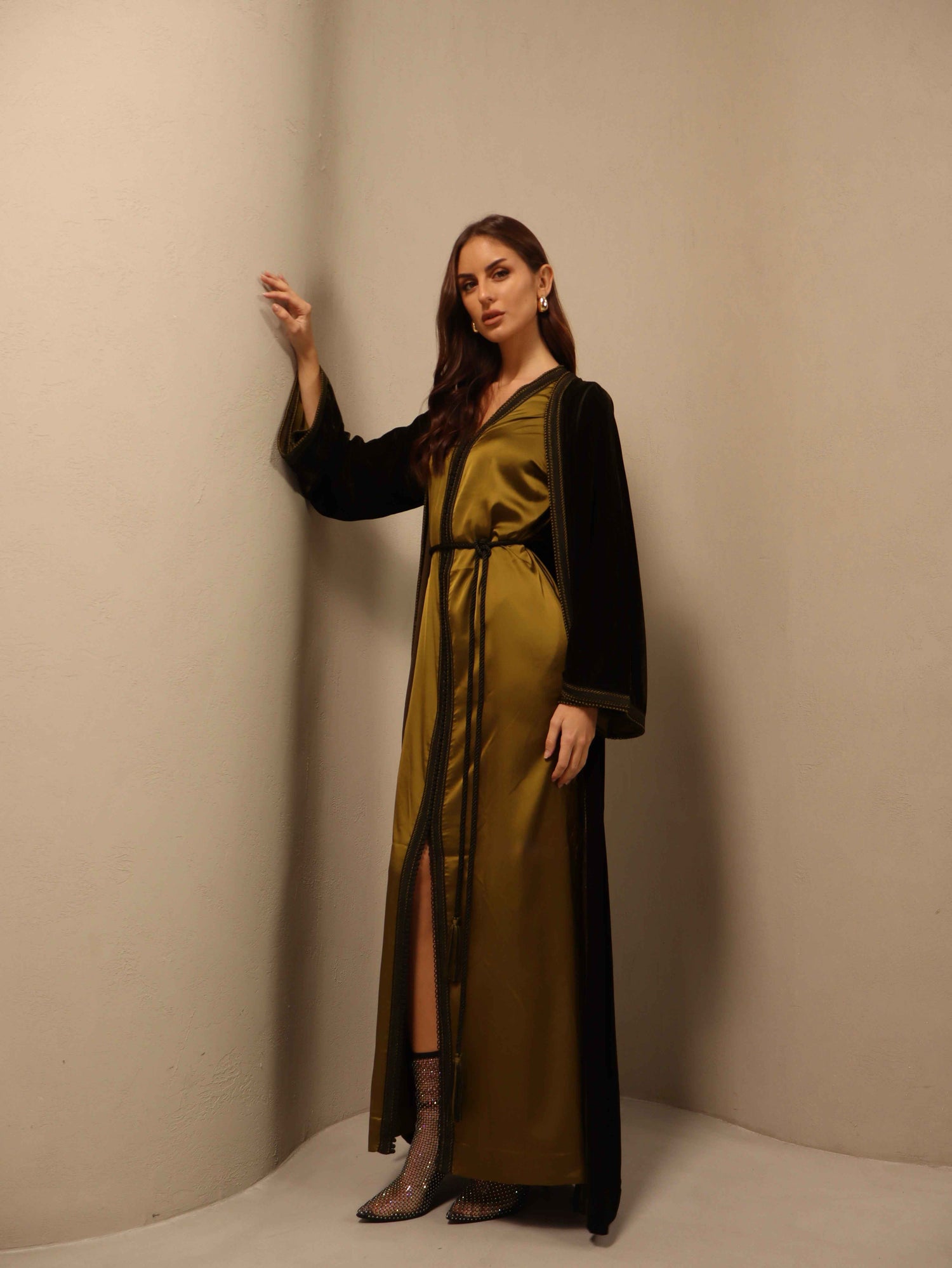 Ghazal in Olive Green Fay the label