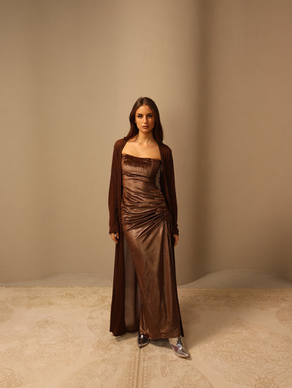 Ghina in Brown Fay the label