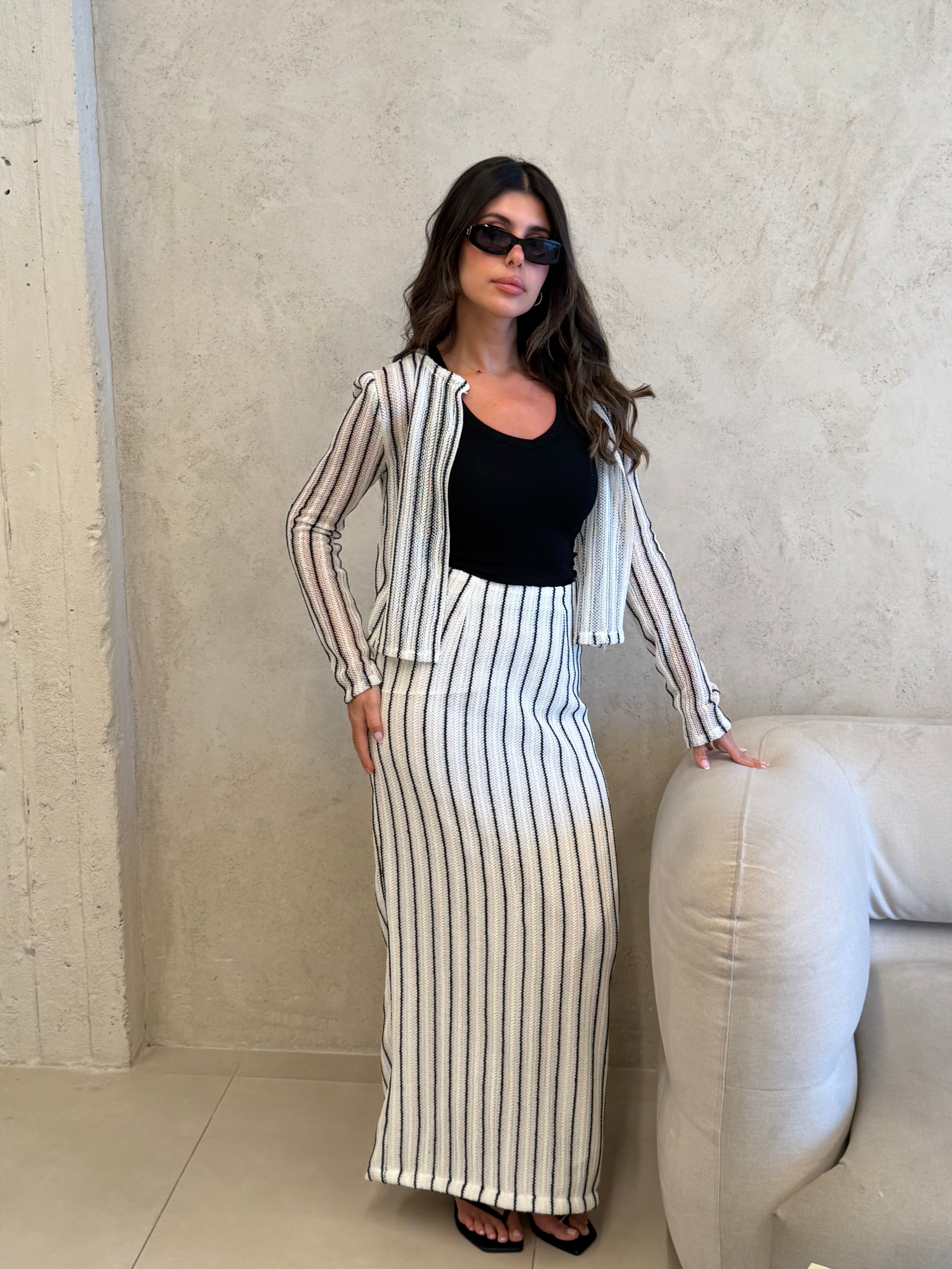 Cannes Striped Knit Co-Ord Set