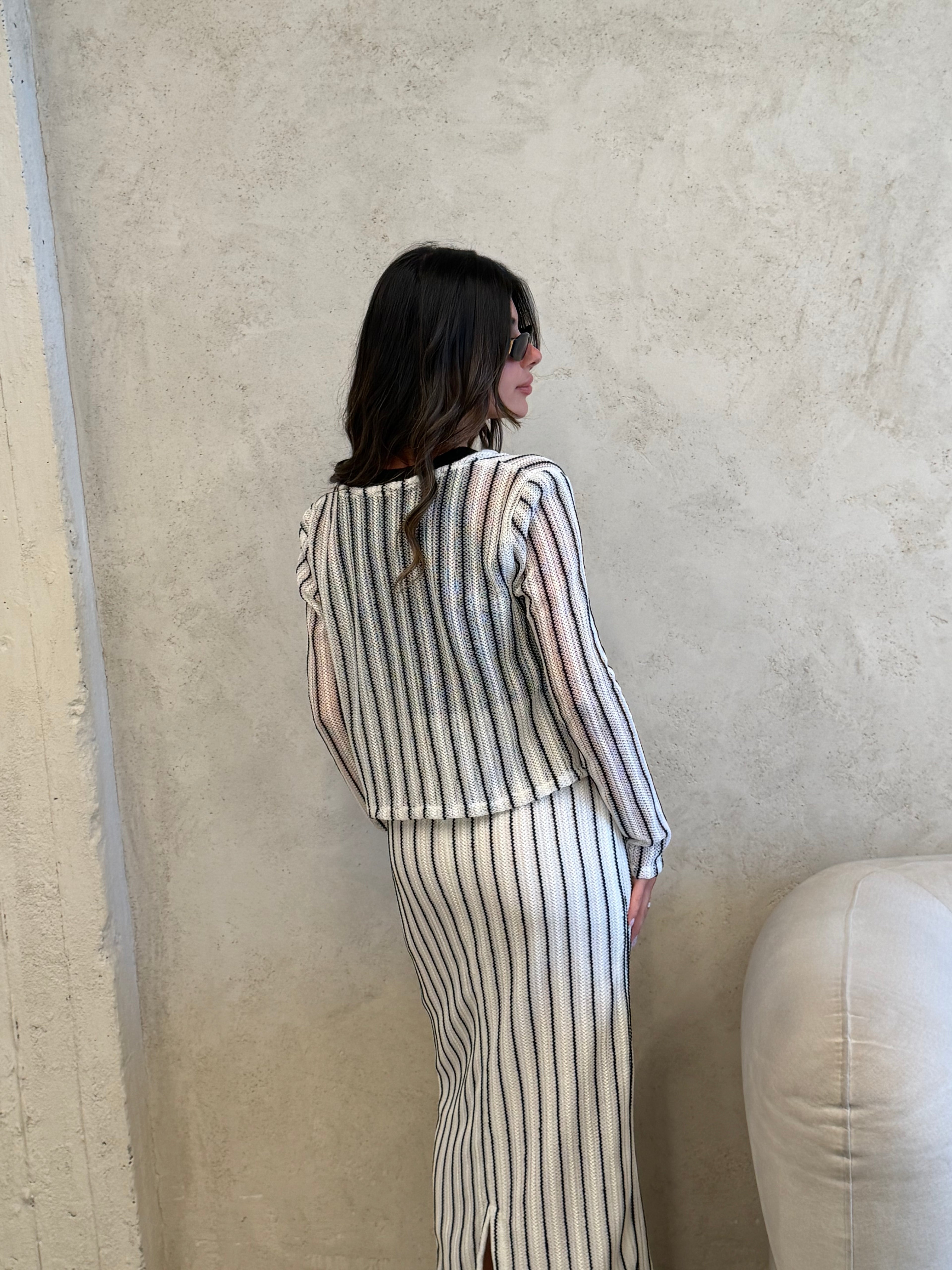 Cannes Striped Knit Co-Ord Set
