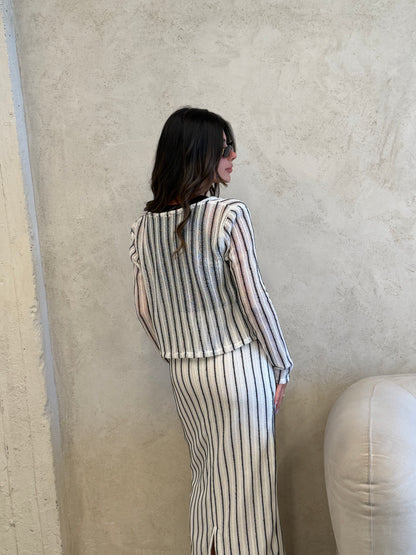Cannes Striped Knit Co-Ord Set