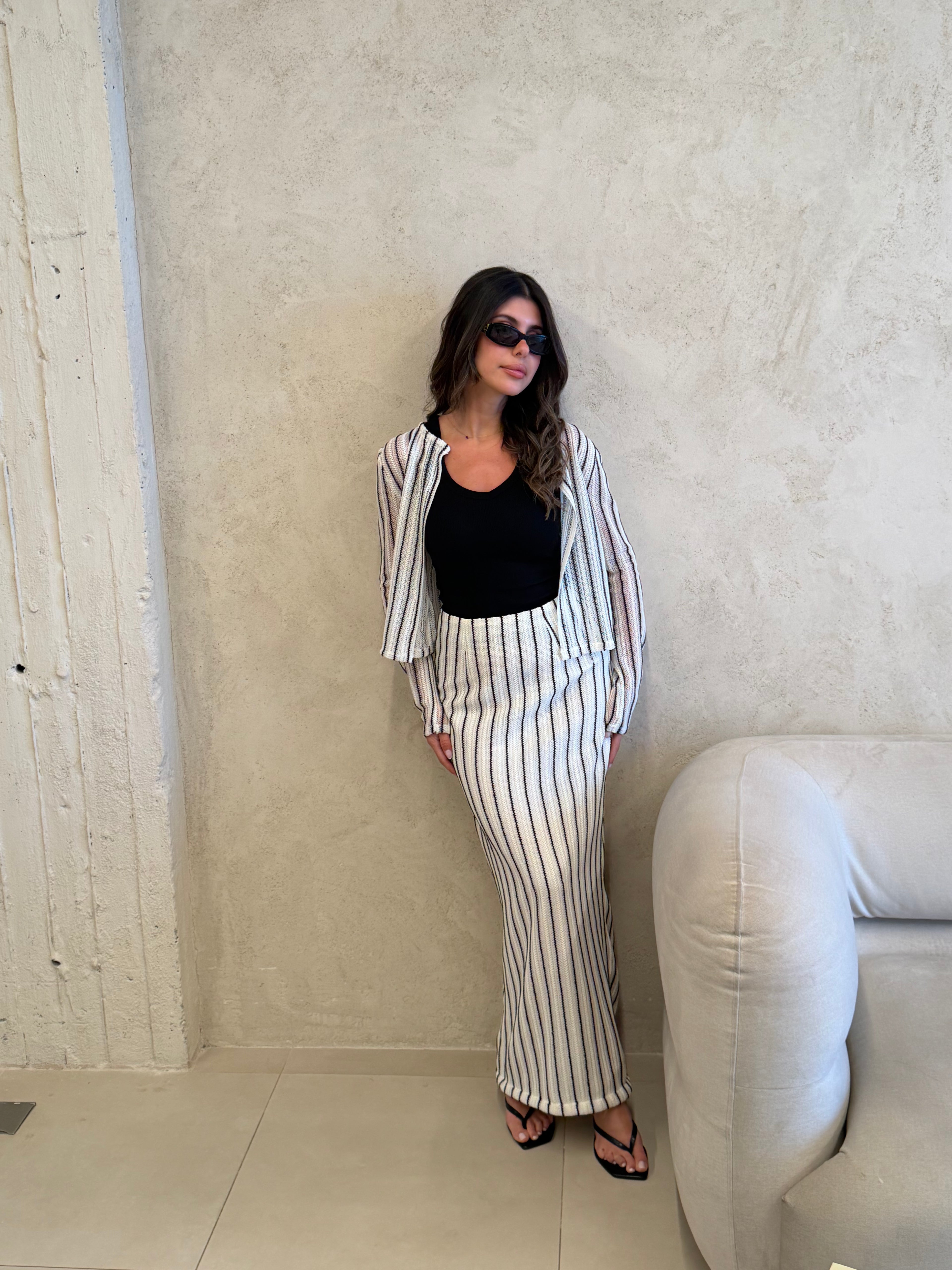 Cannes Striped Knit Co-Ord Set