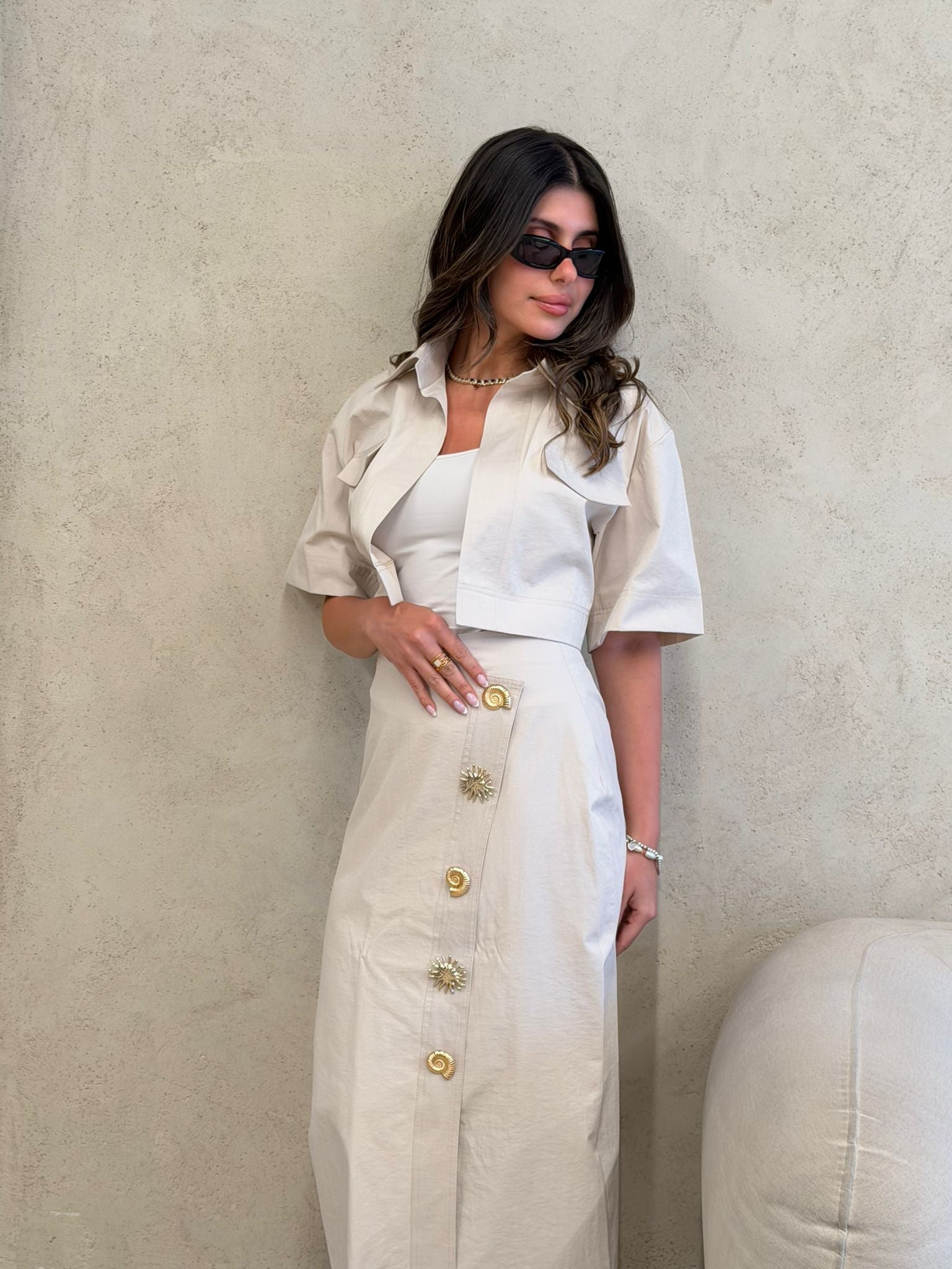 Capri Cream Co-Ord Set