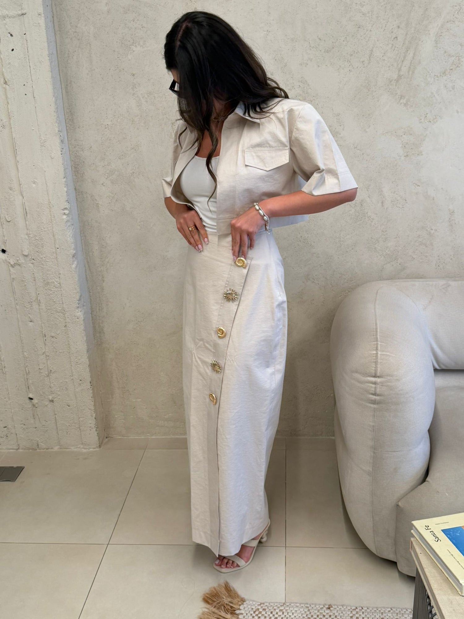 Capri Cream Co-Ord Set